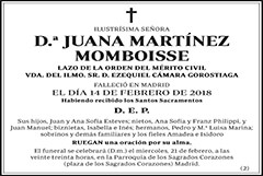Juana Martínez Momboisse